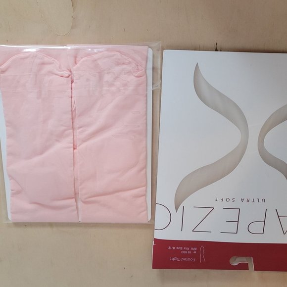 Capezio Footed Tights 1915 C BPK Size 8 12 Pink Sealed Package Unused - Picture 8 of 8